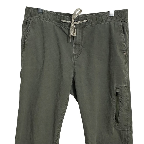 Vuori Ripstop Green Pants Women's Large  Organic Cotton Hiking Outdoor Casual - Picture 6 of 12